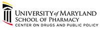 Logo for the Center for Drugs and Public Policy at the University of Maryland School of Pharmacy