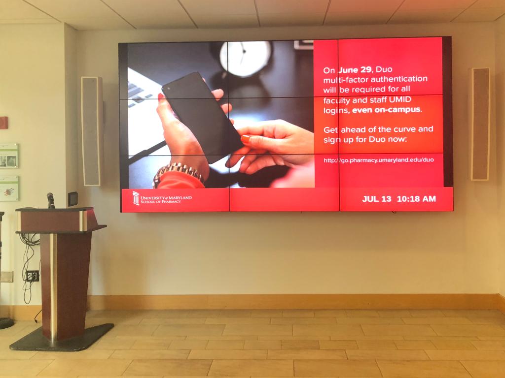 Pharmacy Hall Atrium Video Wall
